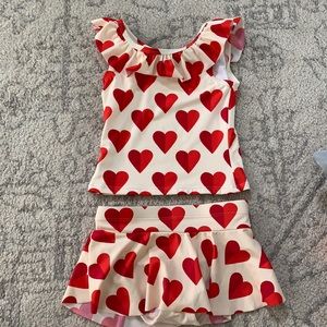 Hanna Andersson heart tankini swimsuit